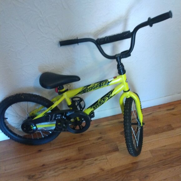 18 in. Rock It Kids Bike for Boys Ages 4 and up, Child, Neon Powder Yellow - Picture 1 of 7